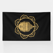Buddha Head Meditation Banner (Horizontal)