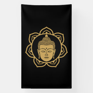 Buddha Head Meditation Banner