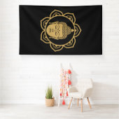 Buddha Head Meditation Banner (Insitu)