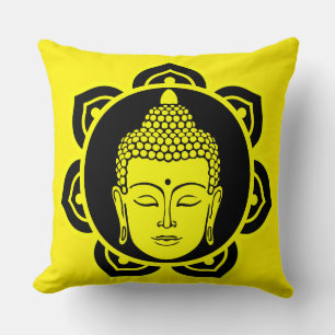 Buddha Head Meditation Pillow Kissen