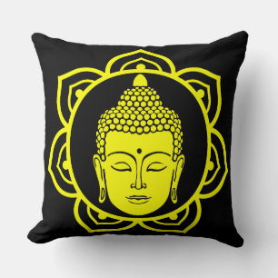 Buddha Head Meditation Pillow Kissen