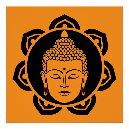 Buddha Head Meditation Poster (Vorderseite)