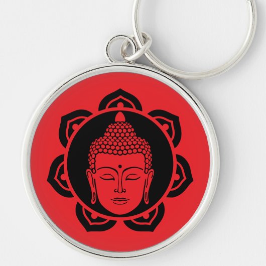 Buddha Head Meditation Schmuck Schlüsselanhänger (Vorne)