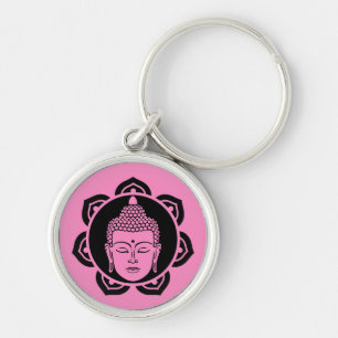 Buddha Head Meditation Schmuck Schlüsselanhänger