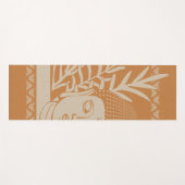 Buddha Head mit Palm - Rost + Dove Yoga Mat Yogamatte (Vorderseite (Horizontal))