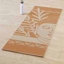 Buddha Head mit Palm - Rost + Dove Yoga Mat