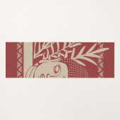 Buddha Head mit Palm - Ruby + Dove Yoga Mat Yogamatte (Vorderseite (Horizontal))