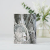 Buddha Head Postcard Postkarte (Stehend Vorderseite)