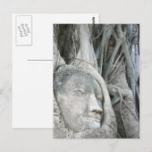 Buddha Head Postcard Postkarte (Vorne/Hinten)