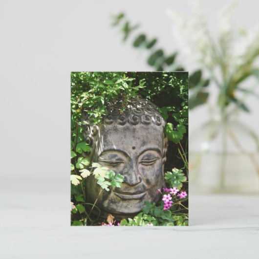 Buddha Head Postkarte (Stehend Vorderseite)