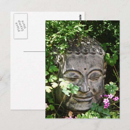 Buddha Head Postkarte (Vorne/Hinten)