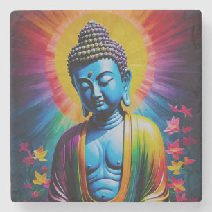 Buddha Heilige Strahlen des Friedens Steinuntersetzer