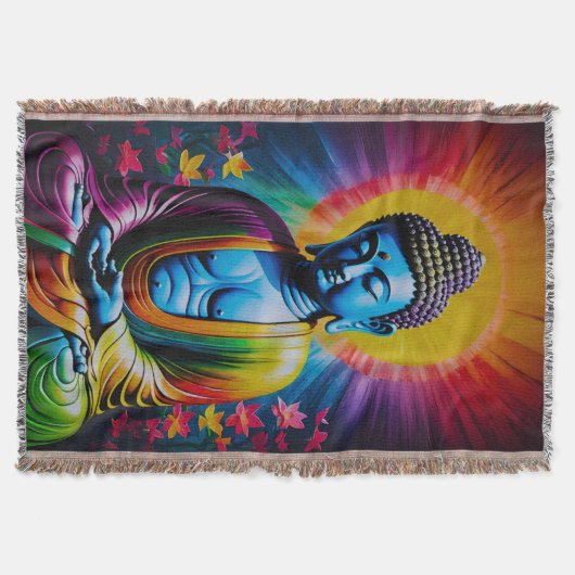 Buddha heilige Tage des Friedens Decke (Vorderseite)