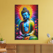 Buddha heilige Tage des Friedens Leinwanddruck (Insitu (Wohnzimmer))