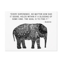 Buddha Henna Wisdom Elephant