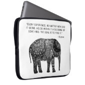 Buddha-Hennastrauch-Elefant-Klugheit Laptopschutzhülle (Vorne Rechts)