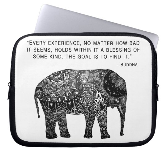 Buddha Hennastrauch Elefant Klugheits Laptop Hulse Laptopschutzhulle Zazzle De