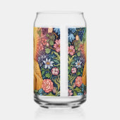 Buddha, Herz des Lichts, Glas, Blumen, Vintag Dosenglas (Links)