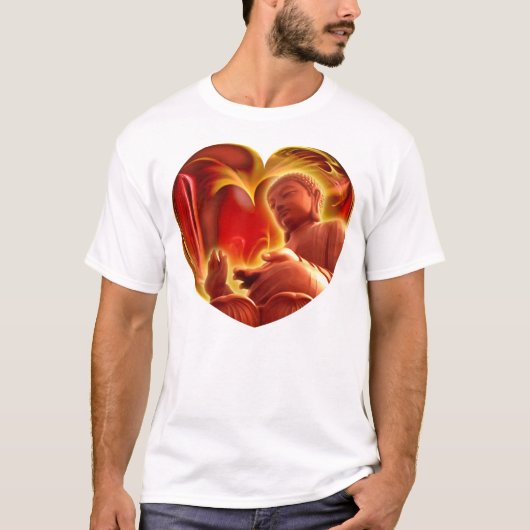 BUDDHA Herz T-Shirt (Vorderseite)