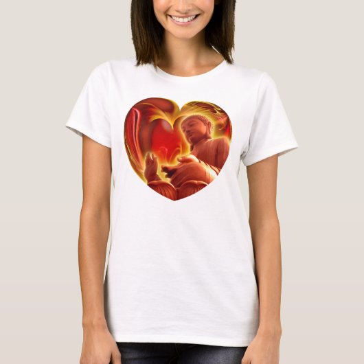 BUDDHA Herz T-Shirt (Vorderseite)