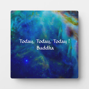 Buddha Heute ist der Tag Fotoplatte