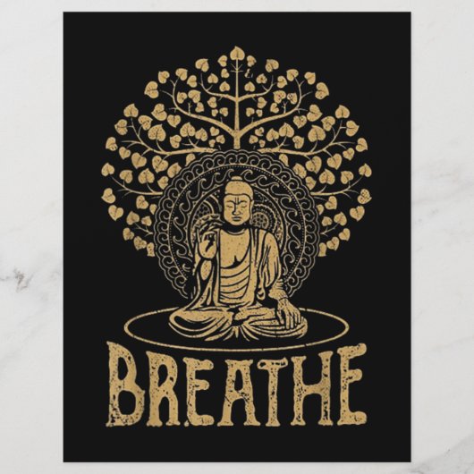 Buddha Idee Yoga und Meditation Flyer (Vorne)