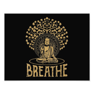 Buddha Idee Yoga und Meditation Fotodruck