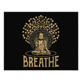 Buddha Idee Yoga und Meditation Fotodruck