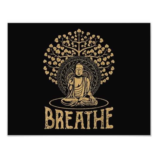 Buddha Idee Yoga und Meditation Fotodruck (Vorne)