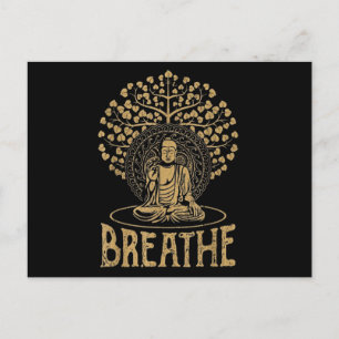 Buddha Idee Yoga und Meditation Postkarte