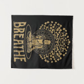 Buddha Idee Yoga und Meditation Wandteppich (Vorderseite (Horizontal))