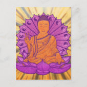 Buddha Illuminated Postkarte (Vorderseite)