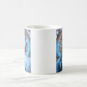 Buddha im Blau Kaffeetasse (Mittel)
