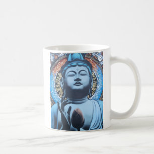 Buddha im Blau Kaffeetasse