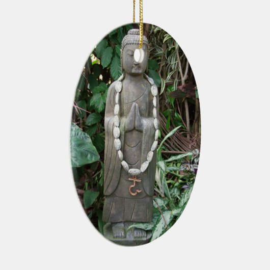 Buddha im Garten Keramik Ornament (Rechts)