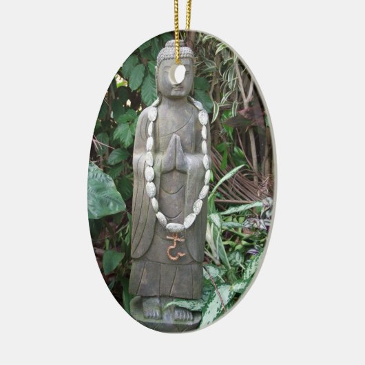 Buddha im Garten Keramik Ornament (Links)