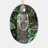 Buddha im Garten Keramik Ornament (Hinten)