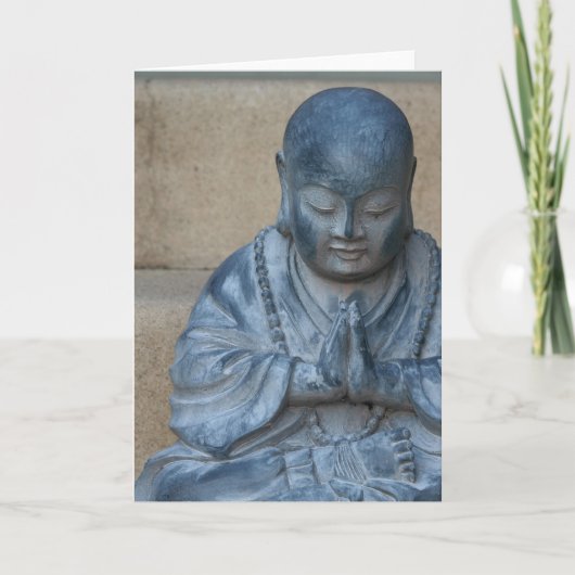Buddha im Gebet Karte (Vorderseite)