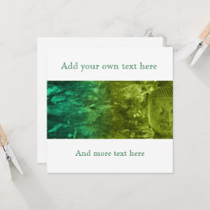 Buddha im Grün u. im Türkis