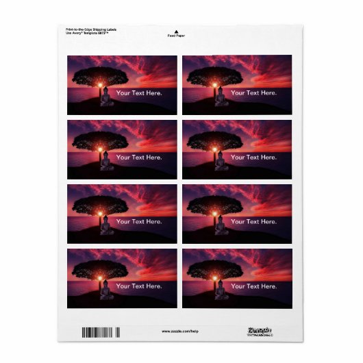 Buddha im Roten Abend Sky (Vorne)