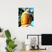 Buddha im Schnee Poster (Heimbüro)