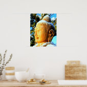 Buddha im Schnee Poster (Küche)