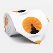 Buddha im Sonnenaufgang,Buddhismus,zen, Krawatte (Gerollt)