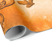 Buddha im Sonnenuntergang Geschenkpapier (Rolleneckpunkt)