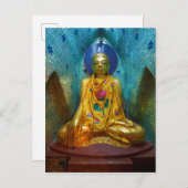 Buddha im Verzierten Alcove Postkarte (Vorne/Hinten)