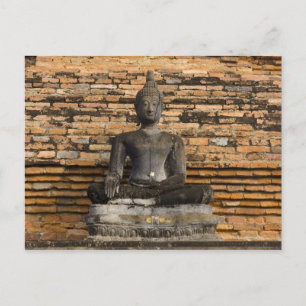 Buddha im Wat Mahathat. Postkarte