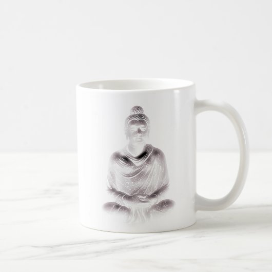 Buddha im Weiß Kaffeetasse (Rechts)