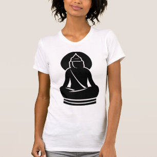 BUDDHA IN ALLEM SCHWARZ-WEISSEN T-SHIRT
