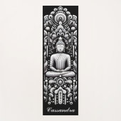 Buddha in black and white  yogamatte (Vorderseite)