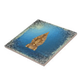Buddha in Blau Fliese (Seite)